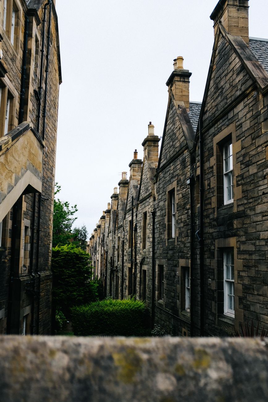Traditional stone terraced houses